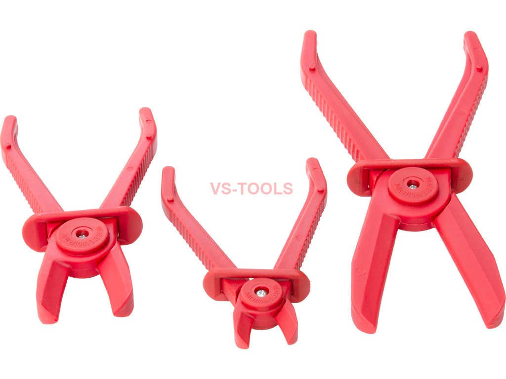 3pcs Flexible Hose Clamps Line Clamp Pinch Off Pliers Set
